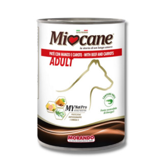 Корм Morando Miocane Adult Beef & Carrots вологий з яловичиною для дорослих собак 400 гр - Інтернет-магазин спільних покупок ToGether