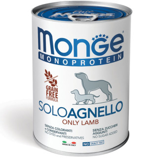 Корм Monge Monoprotein Dog Solo Agnello вологий з ягнятком для дорослих собак 400 гр - Інтернет-магазин спільних покупок ToGether