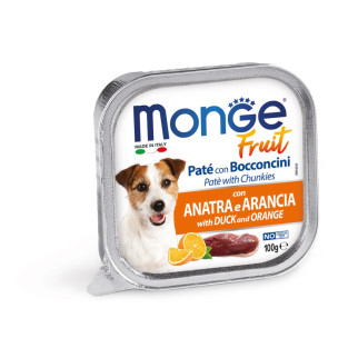 Корм Monge Dog Fruit Anatra вологий з качкою для дорослих собак 100 гр - Інтернет-магазин спільних покупок ToGether