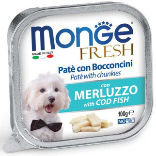 Корм Monge Dog Fresh Merluzzo вологий з тріскою для дорослих собак 100 гр - Інтернет-магазин спільних покупок ToGether