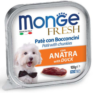 Корм Monge Dog Fresh Anatra вологий з качкою для дорослих собак 100 гр - Інтернет-магазин спільних покупок ToGether