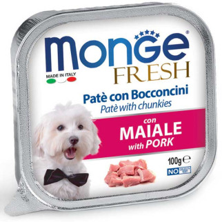 Корм Monge Dog Fresh Maiale вологий зі свининою для дорослих собак 100 гр - Інтернет-магазин спільних покупок ToGether