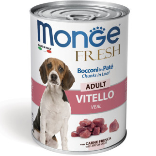 Корм Monge Dog Fresh Vitello вологий з телятиною для дорослих собак 400 гр - Інтернет-магазин спільних покупок ToGether