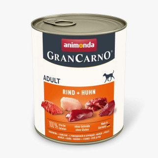 Корм Animonda GranCarno Adult Beef and Chicken вологий з яловичиною та куркою для дорослих собак 800 гр - Інтернет-магазин спільних покупок ToGether
