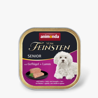 Корм Animonda Vom Feinsten Senior with Poultry and Lamb вологий з м'ясом птиці та ягняти для літніх собак 150 гр - Інтернет-магазин спільних покупок ToGether