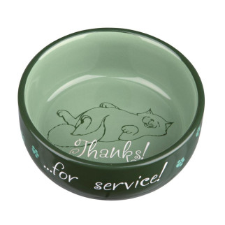 Миска Trixie Thanks for Service керамічна 300 мл зелений - Інтернет-магазин спільних покупок ToGether