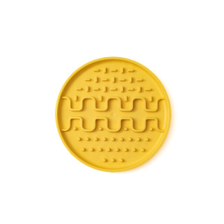 Килимок для злизування ласощів та їжі FIBOO Lollipop, 13 см, жовтий - Інтернет-магазин спільних покупок ToGether