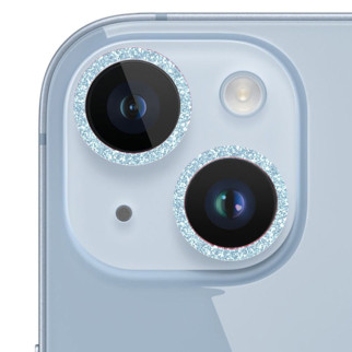 Захисне скло Metal Sparkles на камеру (в упак.) для Apple iPhone 15 (6.1") / 15 Plus (6.7") - Інтернет-магазин спільних покупок ToGether