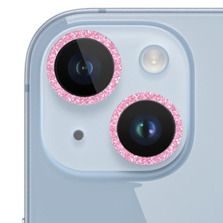 Захисне скло Metal Sparkles на камеру (в упак.) для Apple iPhone 15 (6.1") / 15 Plus (6.7") - Інтернет-магазин спільних покупок ToGether