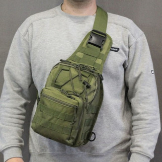 Якісна тактична сумка, укріплена чоловіча сумка рюкзак тактична рюкзак слінг. Колір: хакі - Інтернет-магазин спільних покупок ToGether