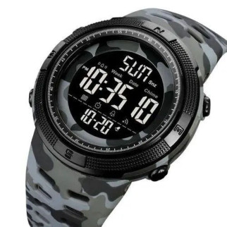 Годинник наручний чоловічий SKMEI 2070CMGY GRAY CAMO, військовий тактичний годинник. Колір: сірий камуфляж - Інтернет-магазин спільних покупок ToGether