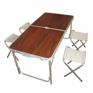 Посилений стіл для пікніка з 4 стільцями - Інтернет-магазин спільних покупок ToGether