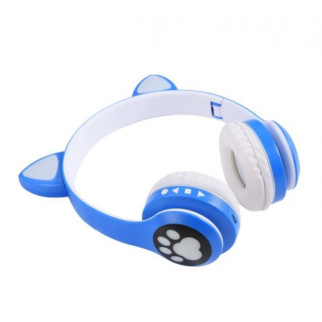 Дитячі навушники Бездротові навушники з котячими вухами сині - Інтернет-магазин спільних покупок ToGether