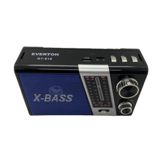 Потужний портативний радіоприймач BT EVERTON RT-816 з ліхтариком, Bluetooth FM USB SD - Інтернет-магазин спільних покупок ToGether