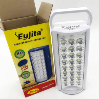 Ручний переносний ліхтар на акумуляторі USB ліхтар Fujita DL-2606, 24 LED з павербанком білий - Інтернет-магазин спільних покупок ToGether
