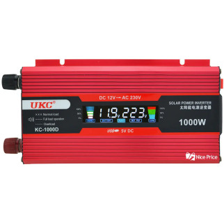 Перетворювач напруги автомобільний UKC авто інвертор 12V-220V 1000W з екраном LCD - Інтернет-магазин спільних покупок ToGether