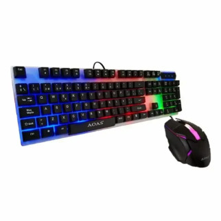 Дротова клавіатура з підсвіткою LED GAMING KEYBOARD + Миша Linmony M-350 - Інтернет-магазин спільних покупок ToGether