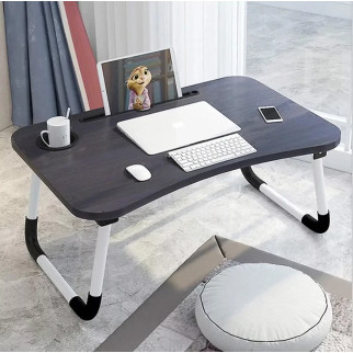 Портативний стіл для ноутбука 59х39х28 столик-трансформер для ноутбука Темне дерево без USB - Інтернет-магазин спільних покупок ToGether