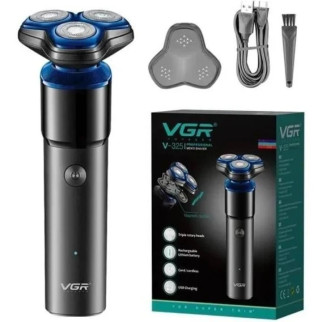 Електробритва для чоловіків роторна для вологого та сухого гоління водонепроникна VGR V-325 - Інтернет-магазин спільних покупок ToGether