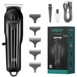 Тример машинка для стриження волосся VGR V-982 Professional 4 насадки LED Display Top - Інтернет-магазин спільних покупок ToGether