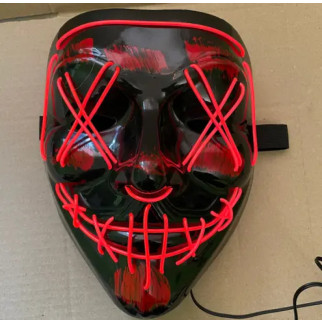 Світлодіодна світяча LED маска для Хеллоуїна - Інтернет-магазин спільних покупок ToGether