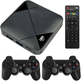 Ігрова ТВ приставка для дому M8 MINI з джойстиками / Ігрова консоль для телевізора з вбудованим емулятором - Інтернет-магазин спільних покупок ToGether