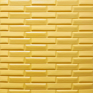 3D панель самоклеюча кладка жовто-пісочна 770х700х7 мм (032) SW-00000010 - Інтернет-магазин спільних покупок ToGether