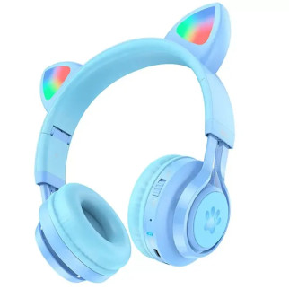 Навушники Hосо W39 BT5.3 | Бездротові навушники з мікрофоном | AUX Синій - Інтернет-магазин спільних покупок ToGether