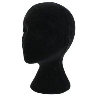 Манекени голови з пінопласту RESTEQ для шапок, перуків, окулярів, малювання Чорні 50см - Інтернет-магазин спільних покупок ToGether