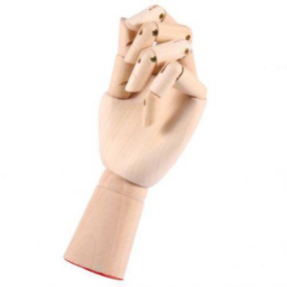 Дерев'яна рука манекен RESTEQ 18см модель для тримання товару, для малювання (права) - Інтернет-магазин спільних покупок ToGether