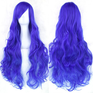 Довгі перуки RESTEQ - 80см, синє хвилясте волосся, Мальвіна, косплей, аніме - Інтернет-магазин спільних покупок ToGether