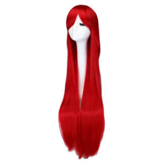 Довга червона перука RESTEQ - 100см, пряме волосся, косплей, аніме - Інтернет-магазин спільних покупок ToGether