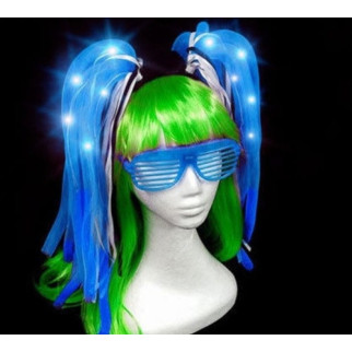 Світлодіодний обруч RESTEQ, волосся 50см для нічних заходів Синій - Інтернет-магазин спільних покупок ToGether