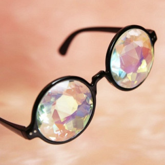 Окуляри калейдоскоп RESTEQ, круглі сонцезахисні окуляри, чорні - Інтернет-магазин спільних покупок ToGether