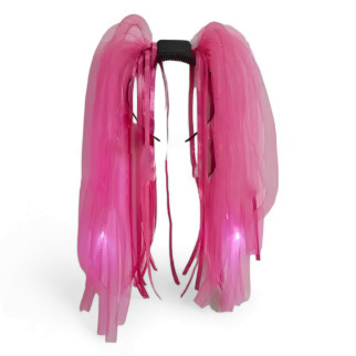 Світлодіодний обруч RESTEQ, дреди, що світяться, волосся 50см для нічних заходів Рожевий - Інтернет-магазин спільних покупок ToGether