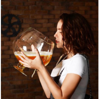 Великі скляні келихи для коньяку та вина RESTEQ. 4000мл. Товсте скло - Інтернет-магазин спільних покупок ToGether