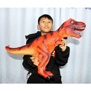 Динозавр іграшка великий динозавр тирекс RESTEQ T REX 650x450 мм помаранчевий - Інтернет-магазин спільних покупок ToGether