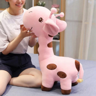 Плюшевий жираф RESTEQ, м'які іграшки, плюшева іграшка рожевий жираф 55 см - Інтернет-магазин спільних покупок ToGether
