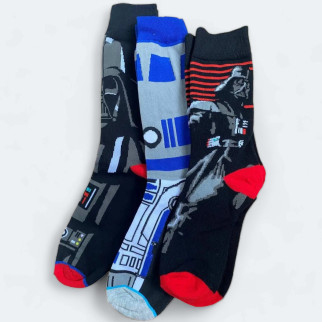 Шкарпетки з малюнками з кіно Зіркові війни (Star Wars) Три пари, розмір 38-44 RESTEQ - Інтернет-магазин спільних покупок ToGether