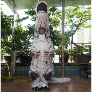 Надувний костюм Тиранозавра RESTEQ, T Rex косплей, костюм динозавра T-Rex. Тиранозавр надувний (білий) - Інтернет-магазин спільних покупок ToGether