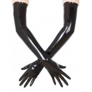 Чорні латексні рукавички. Безшовні латексні довгі рукавички, XL - Інтернет-магазин спільних покупок ToGether