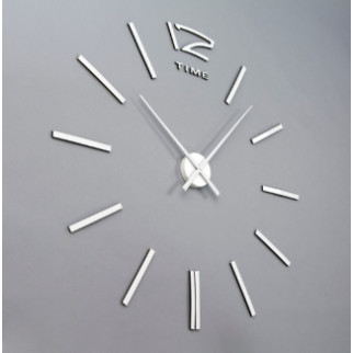 Настінний годинник Diy Clock ZH003 срібного кольору, великий. Настінний 3D годинник "зроби сам" - Інтернет-магазин спільних покупок ToGether