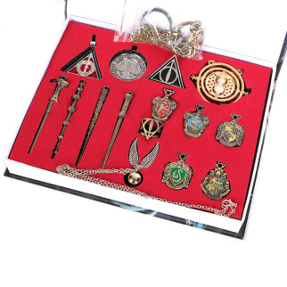 Подарунковий набір атрибутика зі світу Гаррі Поттера. Чарівні палички, медальйони, кулони Гаррі Поттер - Інтернет-магазин спільних покупок ToGether