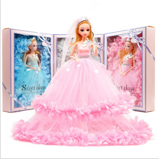 Лялька у весільній сукні 30см. Лялька шарнірна в рожевій сукні. Лялька принцеса - Інтернет-магазин спільних покупок ToGether