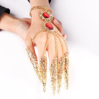 Слейв браслет RESTEQ. Індійський весільний браслет. Індійські прикраси. Прикраса у східному стилі на руку. Квіти рук - Інтернет-магазин спільних покупок ToGether
