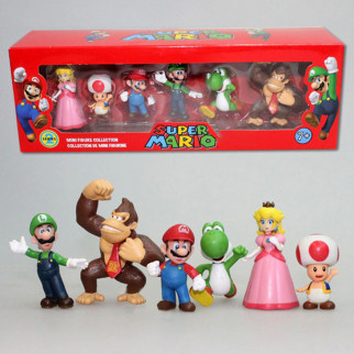 Набір фігурок Супер Маріо Super Mario 6 шт. Ігрові фігурки зі світу Супер Маріо Super Mario - Інтернет-магазин спільних покупок ToGether