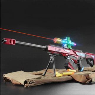Іграшкова снайперська гвинтівка із лазерним прицілом. Снайперська гвинтівка для дитини. Снайперська гвинтівка червоного кольору - Інтернет-магазин спільних покупок ToGether