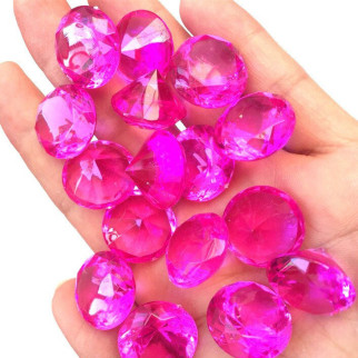 Акрилові діаманти яскраво-фіолетового кольору RESTEQ 100 шт./уп. Акрилові дорогоцінні камені яскраво-фіолетові. Діаманти з акрилу. - Інтернет-магазин спільних покупок ToGether