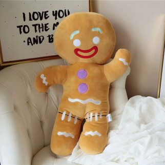 М`яка іграшка Імбирне печиво RESTEQ. М`яка іграшка Монго 45 см. Плюшевий Mongo із мультфільму Шрек - Інтернет-магазин спільних покупок ToGether