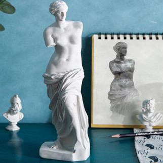 Статуетка Венера Мілоська RESTEQ. Фігурка для інтер'єру Афродіта з острова Мілос 9x9x29 см - Інтернет-магазин спільних покупок ToGether